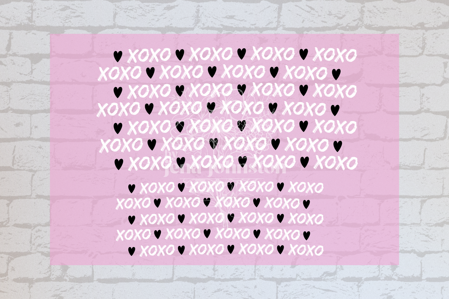 Valentines XOXO Hearts Wrap