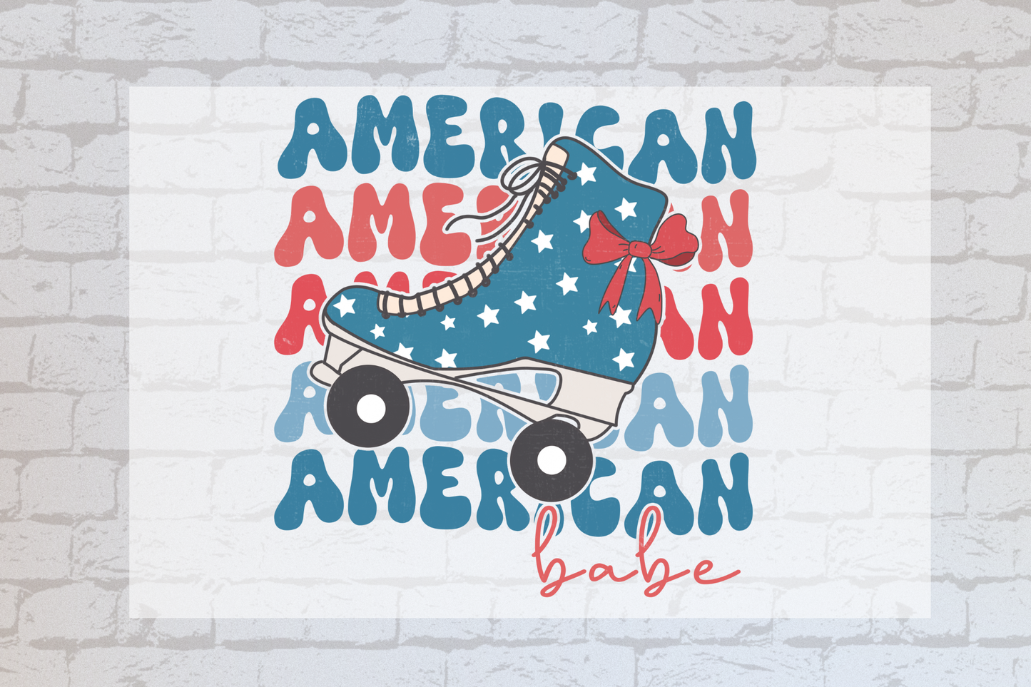 American Babe Roller Skate -UVDTF