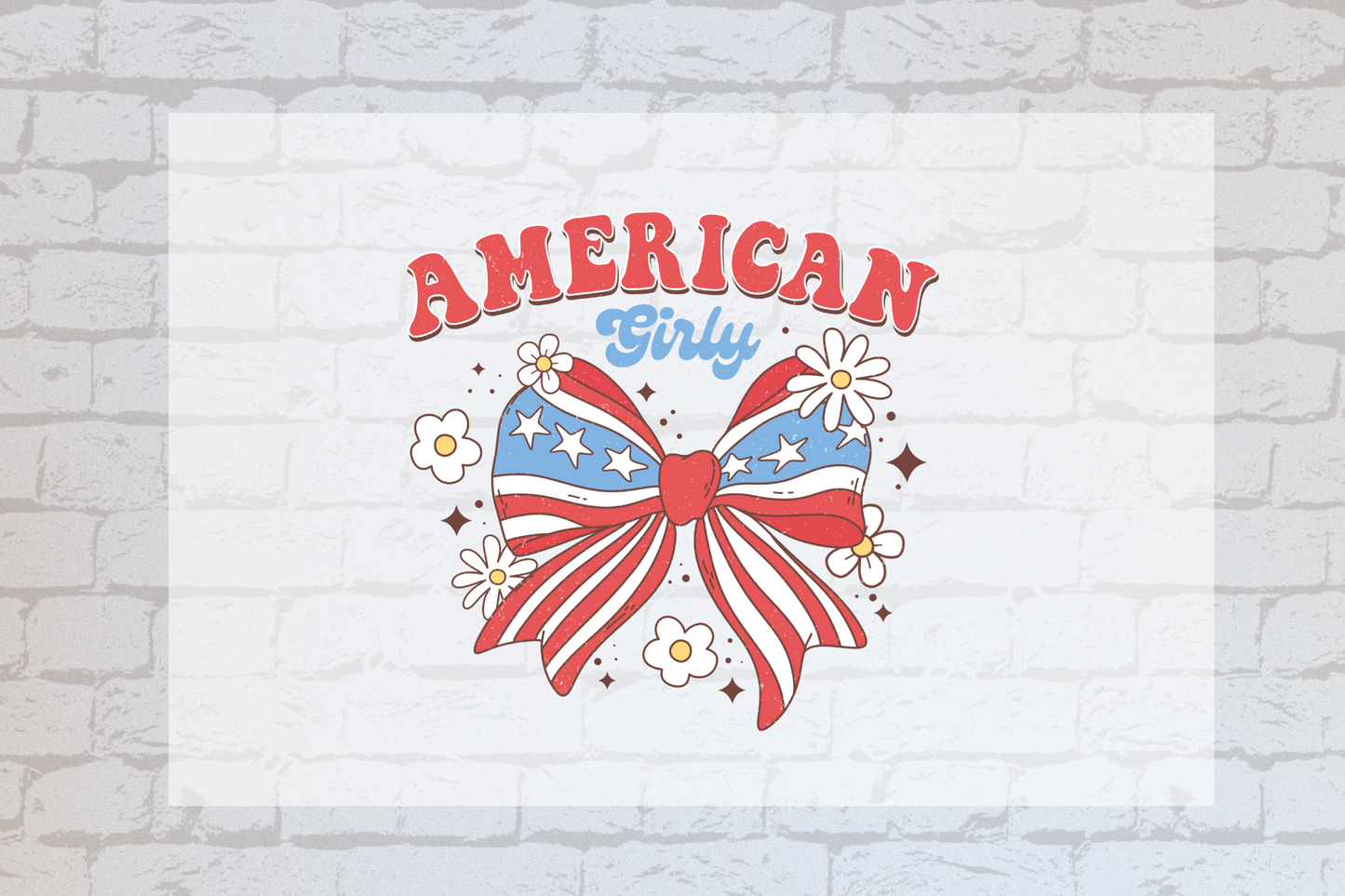 American Girly Bow-UVDTF