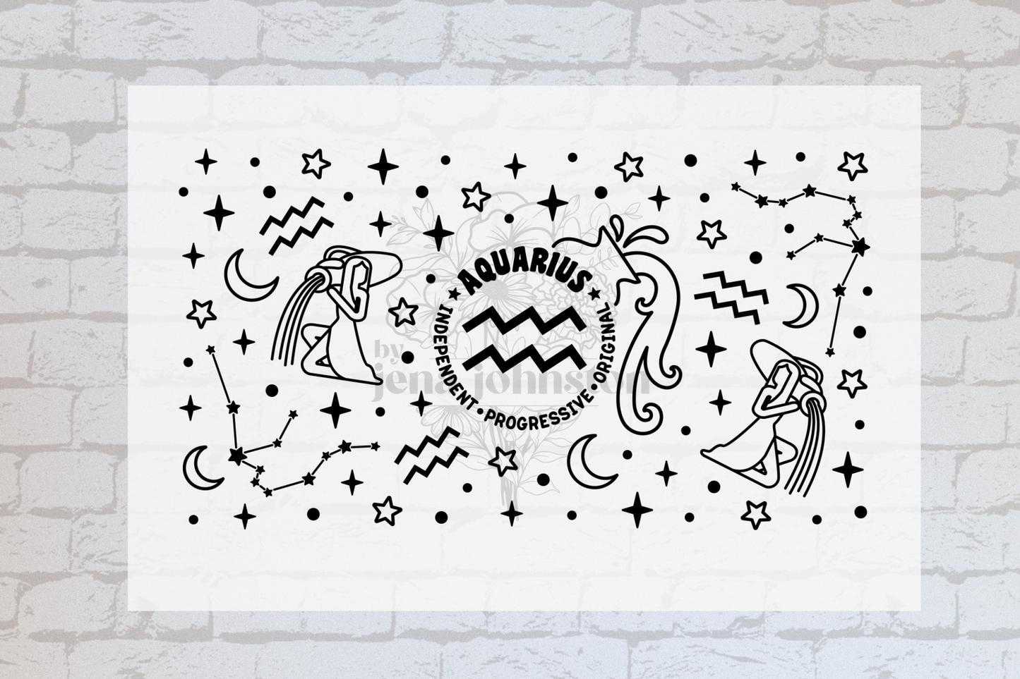Aquarius Zodiac -UVDTF