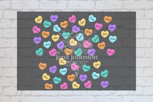 Candy Hearts Wrap