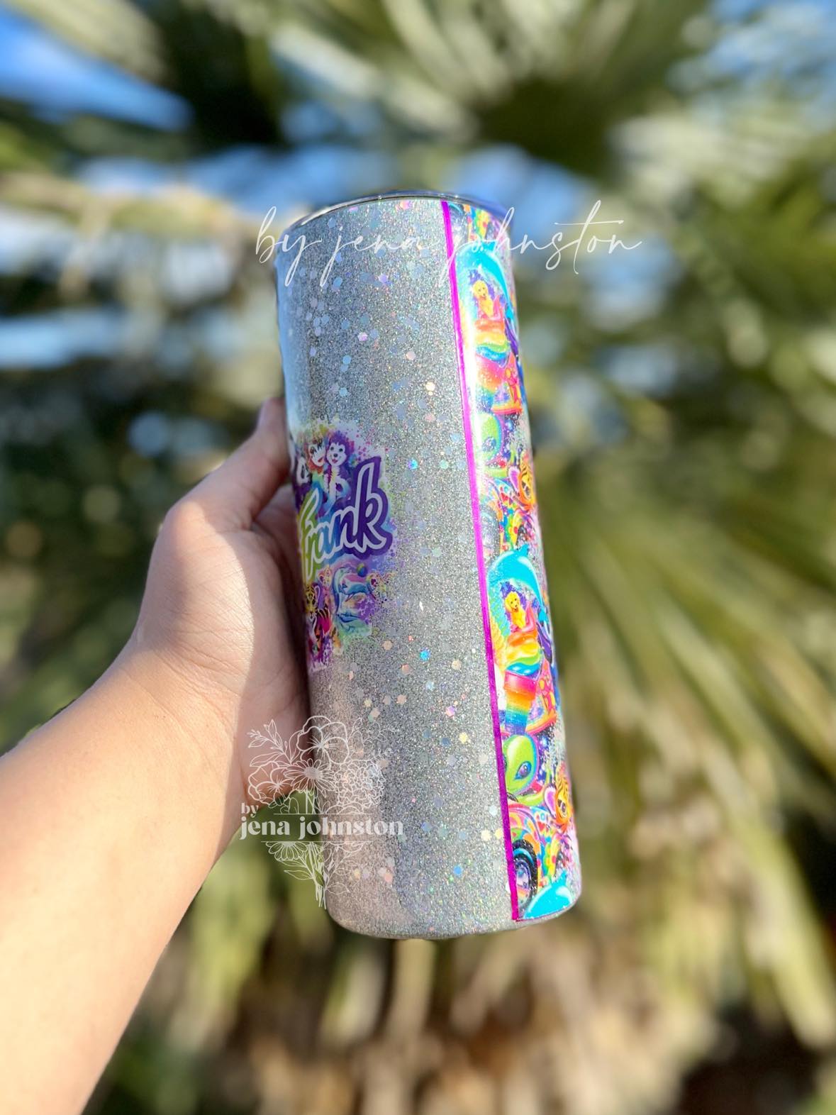 RTS 20oz Lisa Frank two sided Epoxy Tumbler