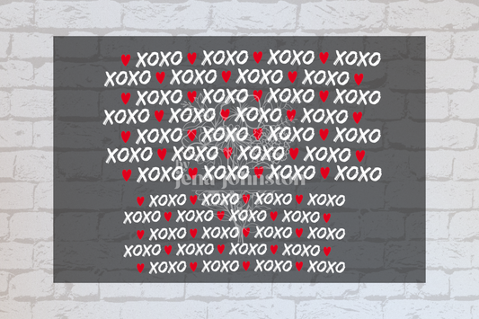 Valentines XOXO Hearts Wrap