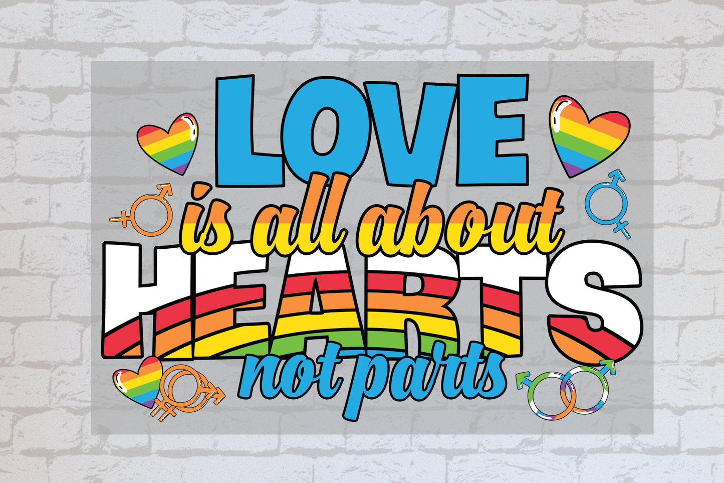 Love is all about hearts, not parts -UVDTF