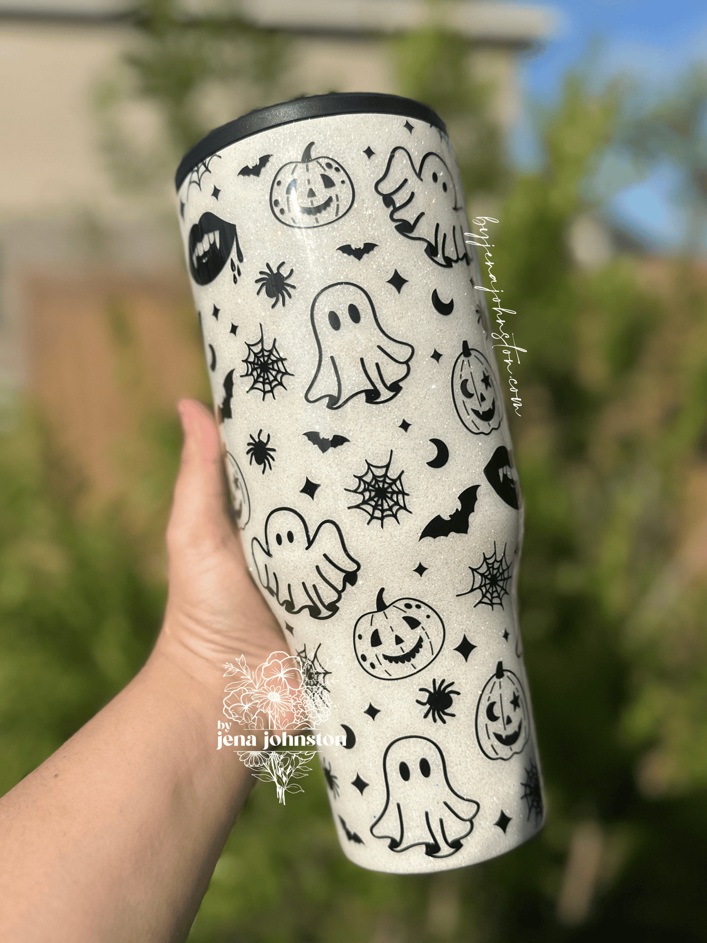 Glittered Halloween Tumbler