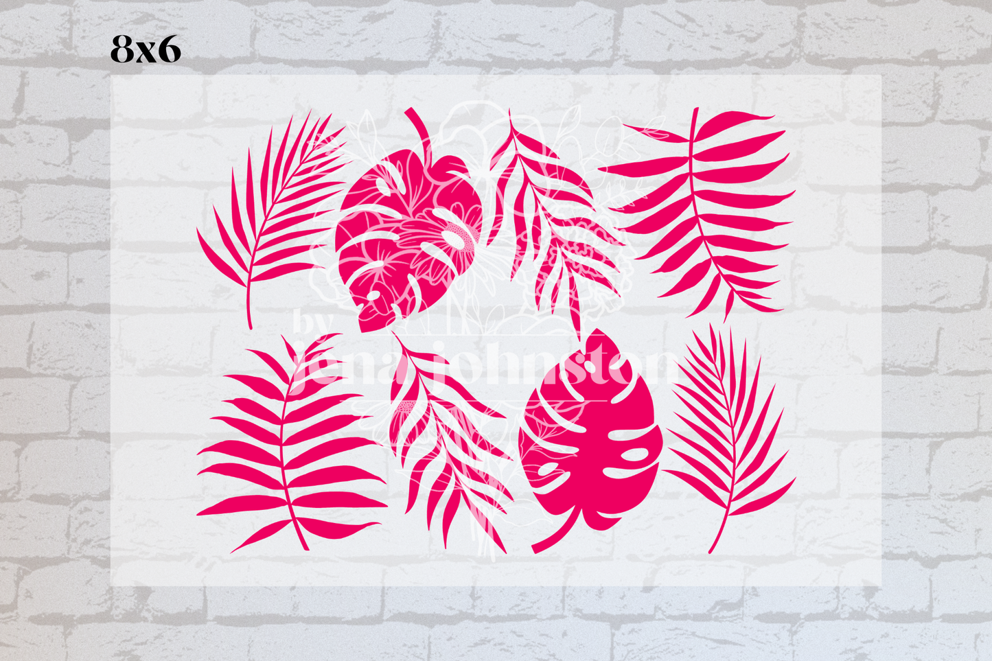 Pink Tropical Leaves