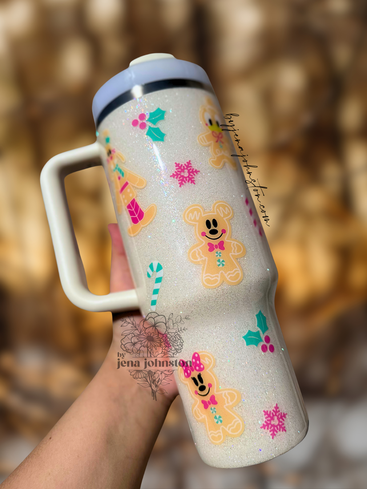 Gingerbread Mickey - Pink & Teal