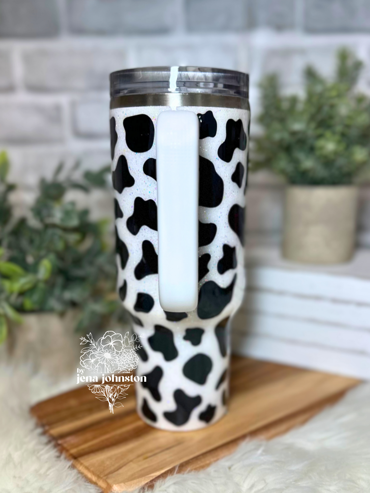 RTS 40oz Cow Print Stanley Protour