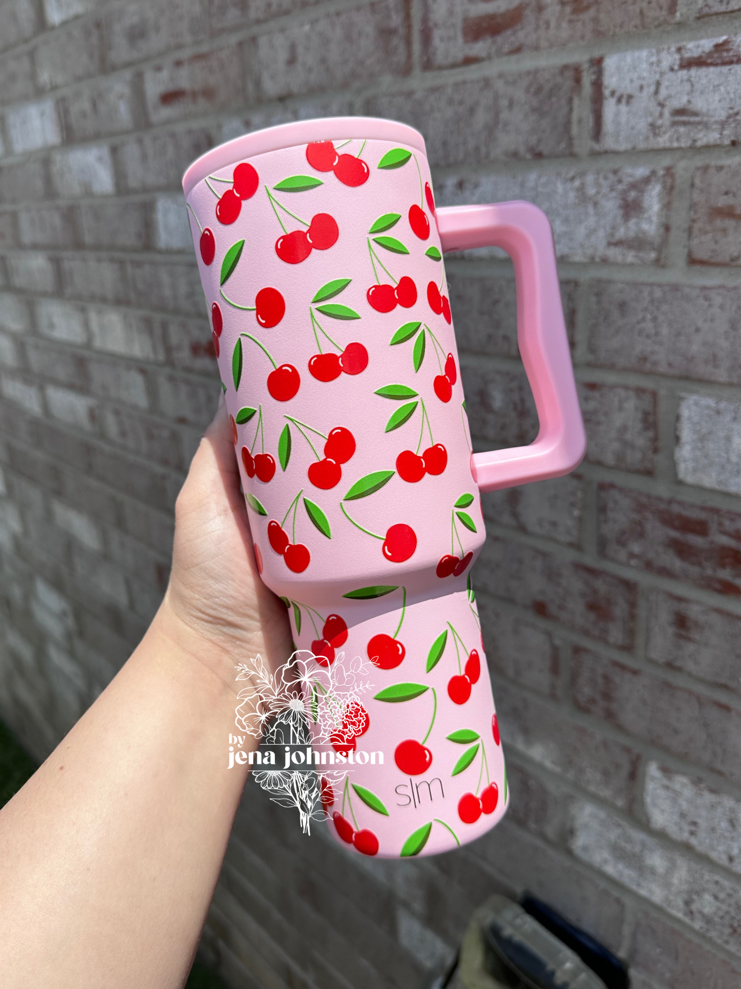 Cherries wrapped tumbler