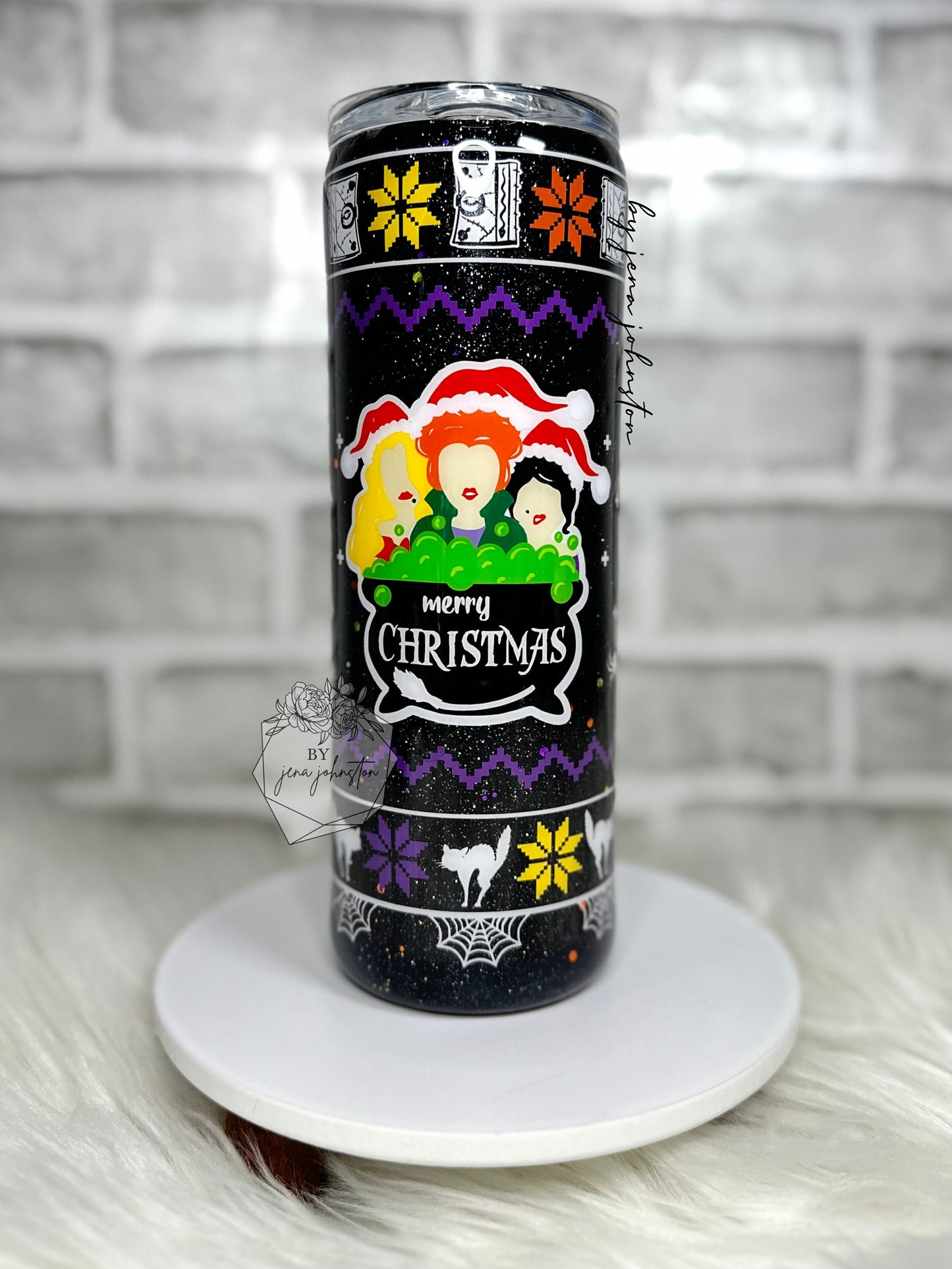 Sanderson Sisters Hocus Pocus "Ugly" Sweater Epoxy Tumbler