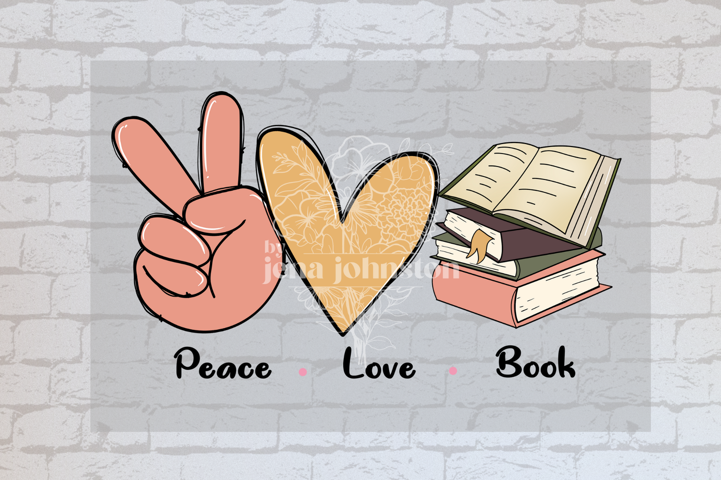 Peace Love Books - UVDTF