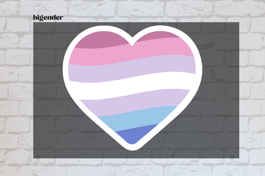 bigender heart flag  -UVDTF