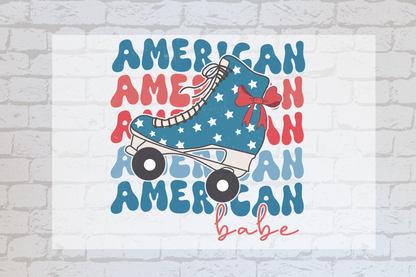 American Babe Roller Skate -UVDTF