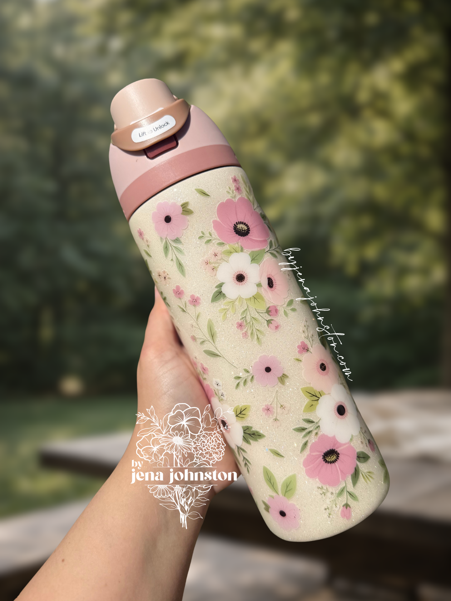 RTS 24oz Owala Pink Florals