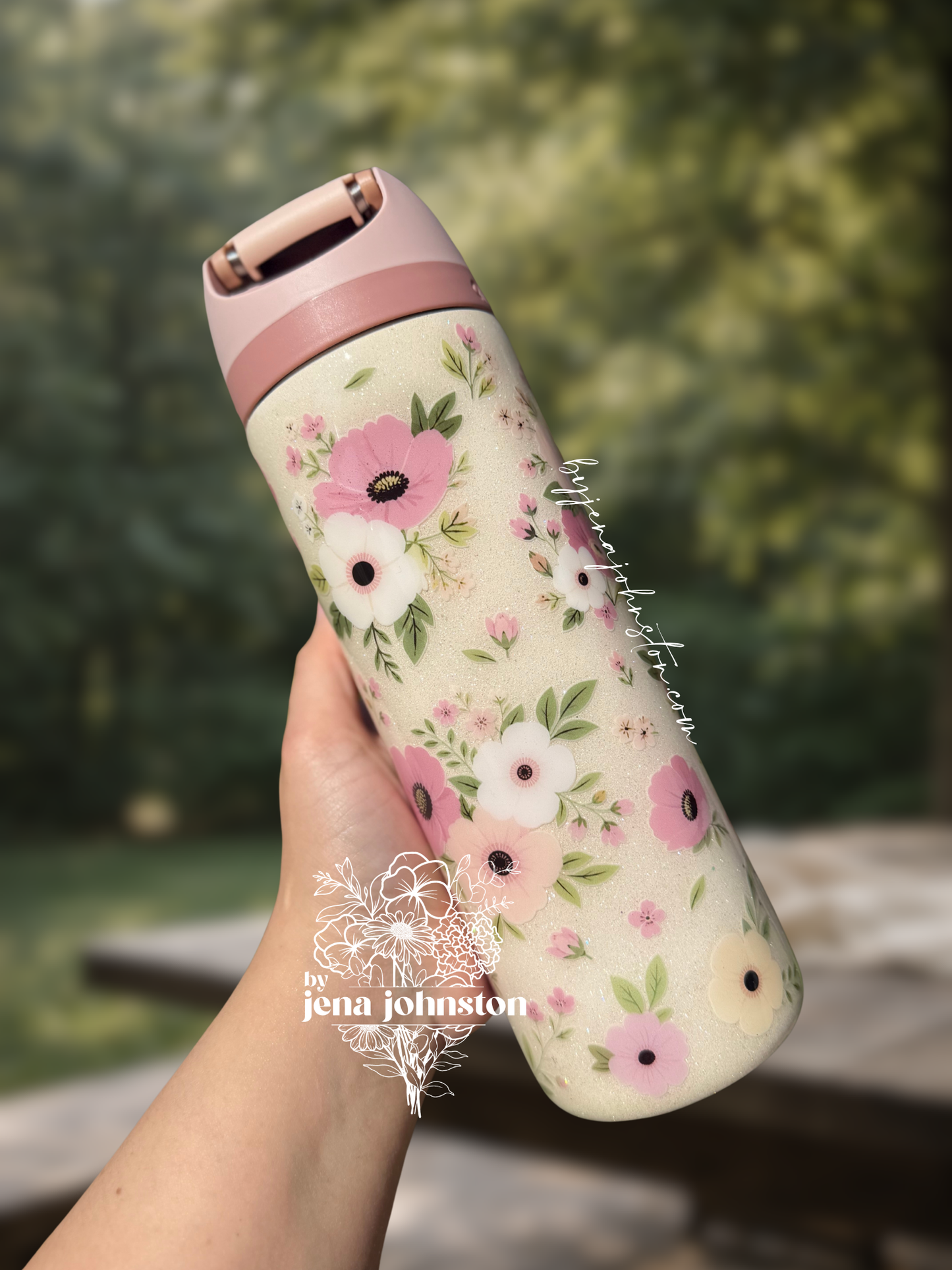 RTS 24oz Owala Pink Florals