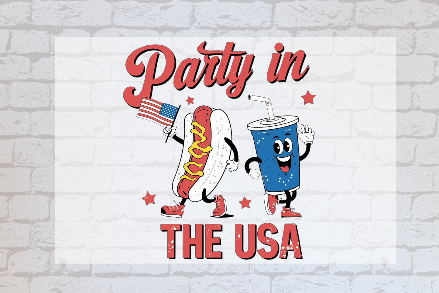 Party in the USA Hotdog & Soda -UVDTF