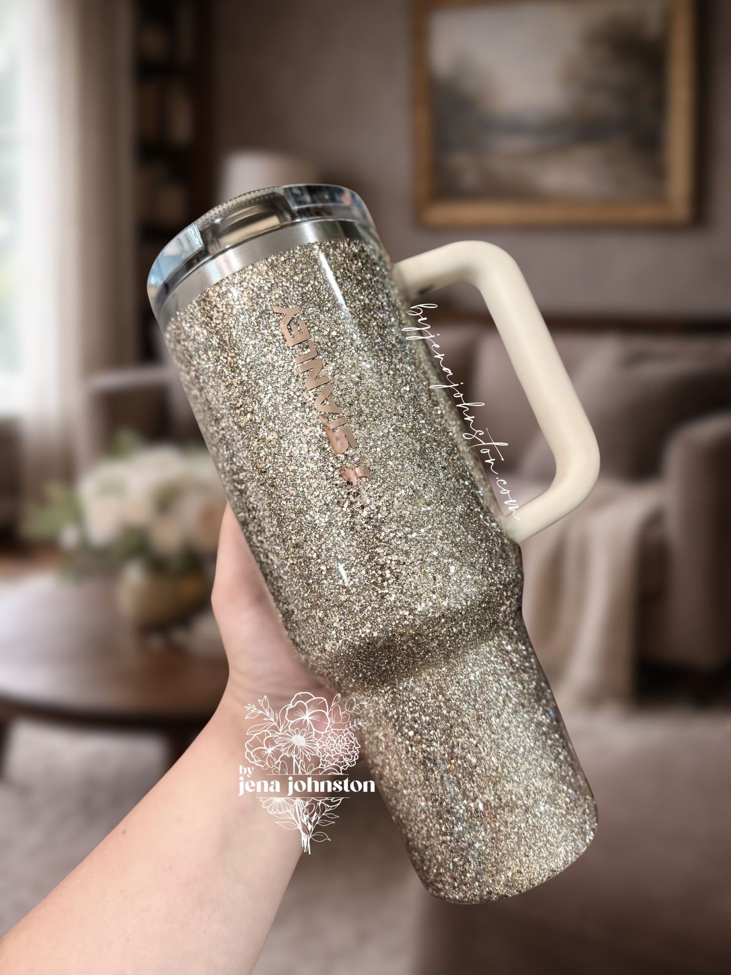 RTS 40oz Champagne Glitter
