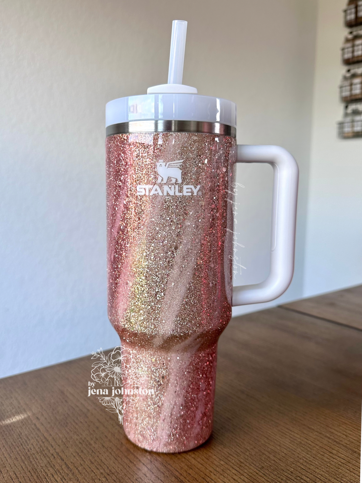 Rose Gold, Gold, & Copper Milky Way Epoxy Tumbler