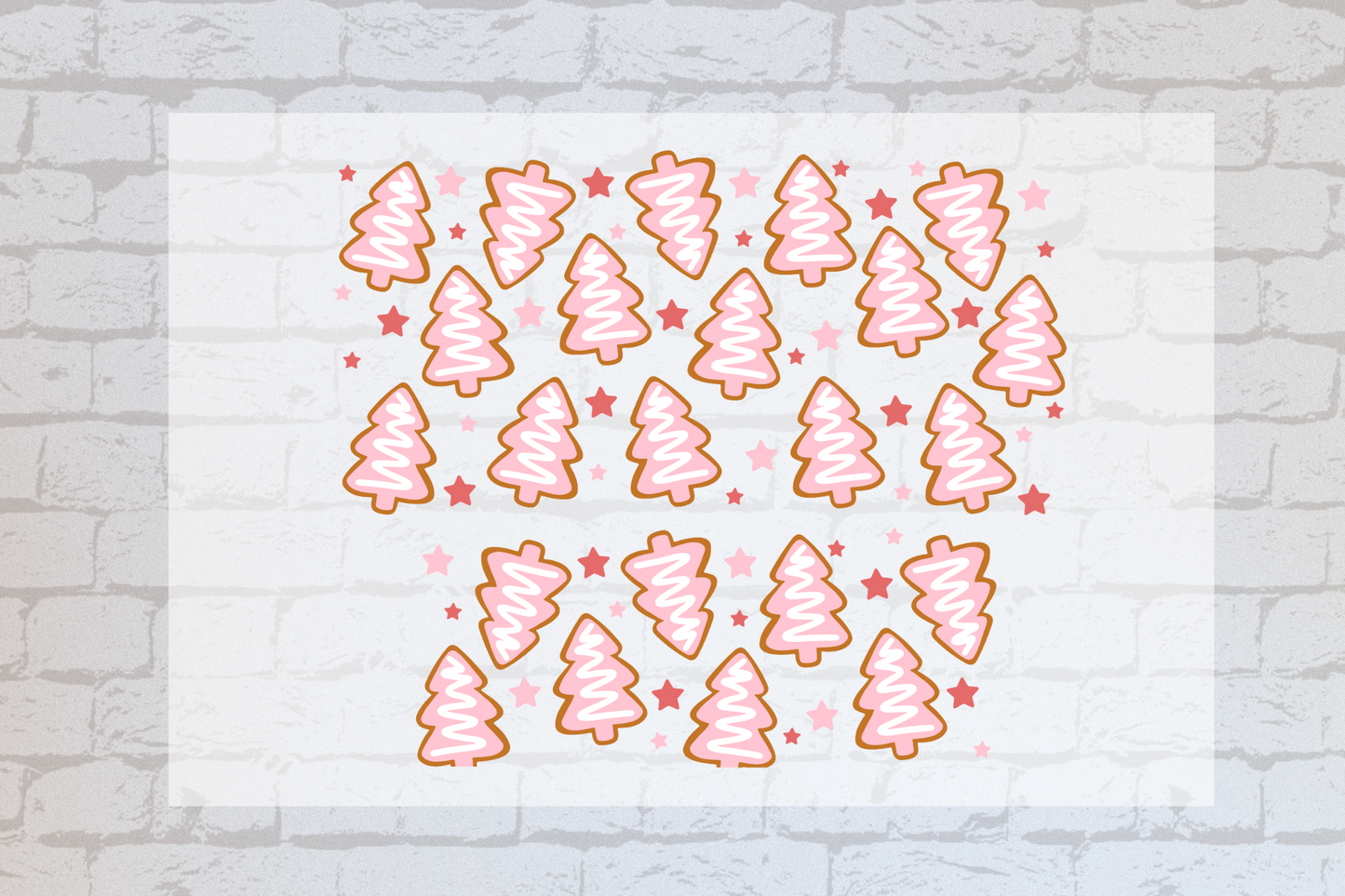 Gingerbread Christmas Trees Wrap