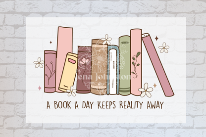 A Book A Day Keeps Reality Away-UVDTF