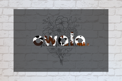 Tumbler Logos - Cow Print