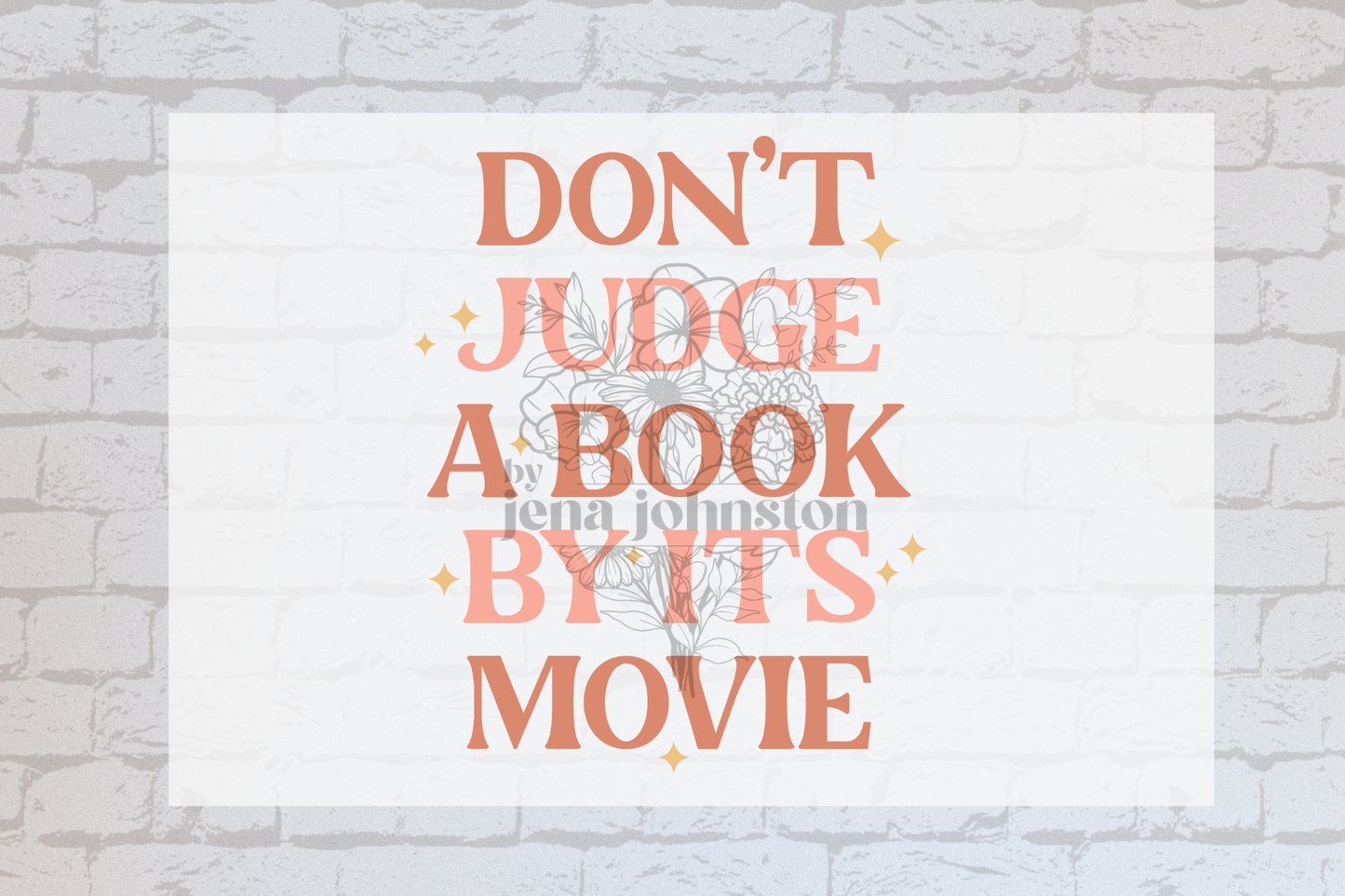 Don't Judge A Book By It's Movie - UVDTF