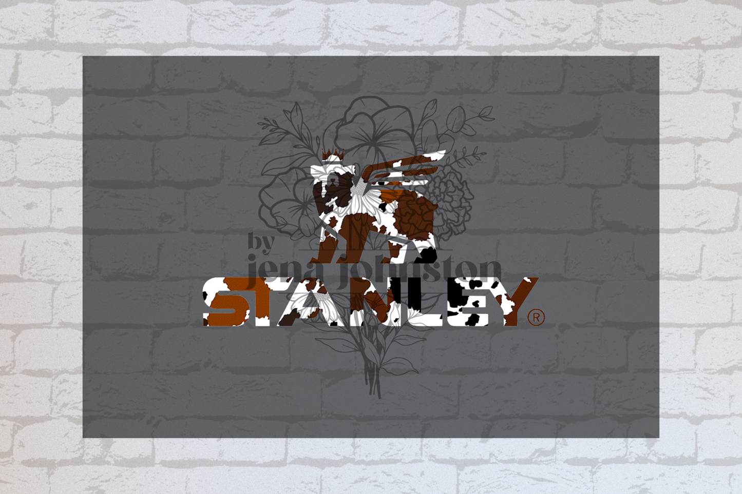Tumbler Logos - Cow Print