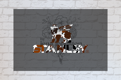 Tumbler Logos - Cow Print