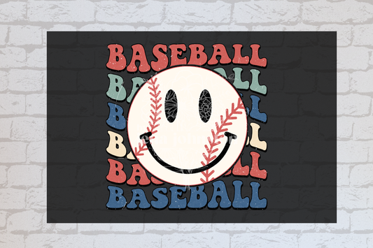 Baseball Smiley -UVDTF