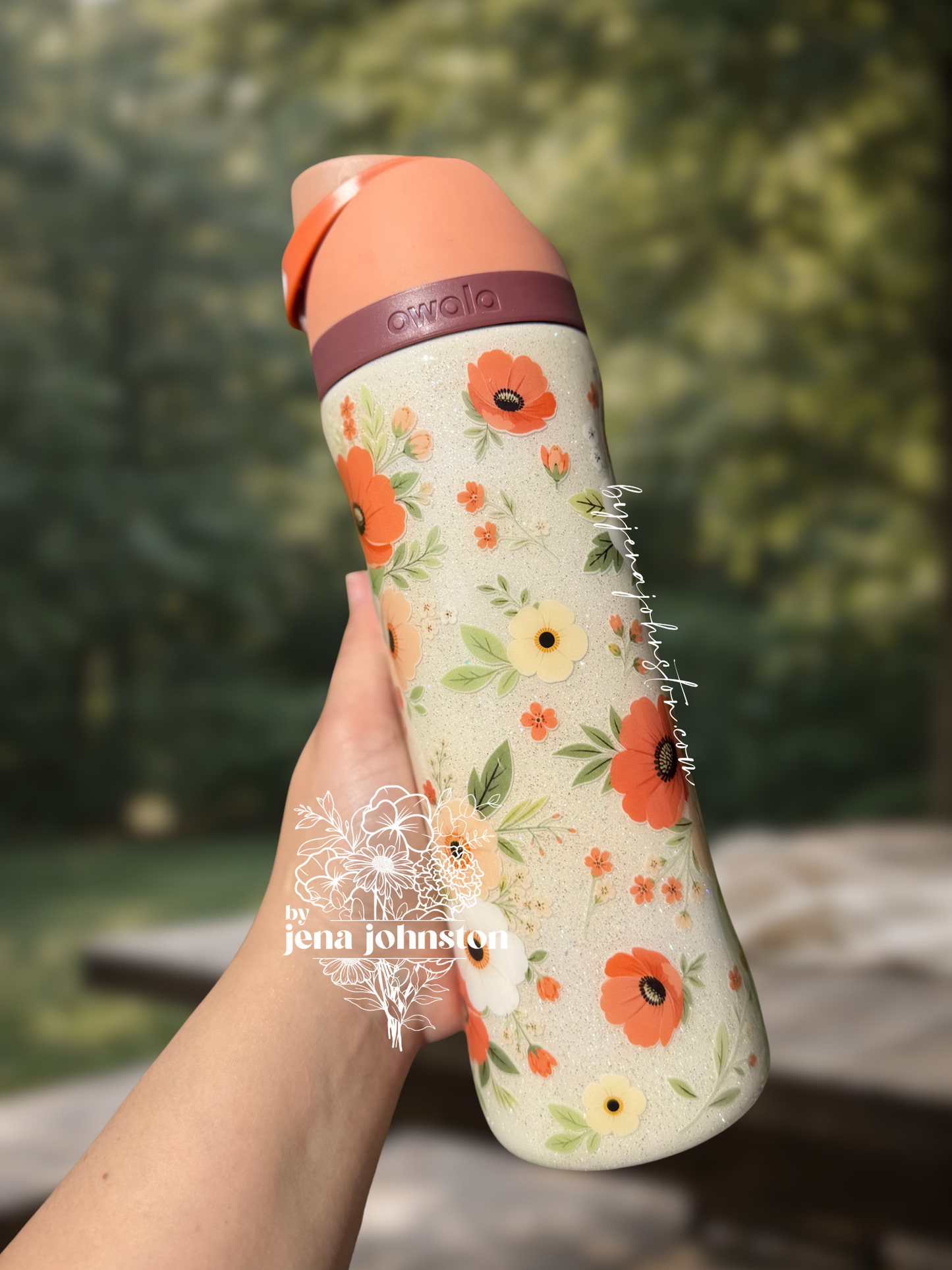 RTS 24s Owala Orange Florals