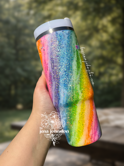 RTS 30oz Stanley Rainbow Swirl