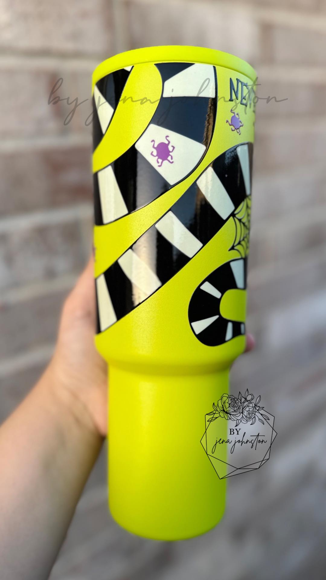 Beetle Juice UVDTF Tumbler