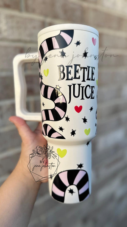 Beetle Juice UVDTF Tumbler