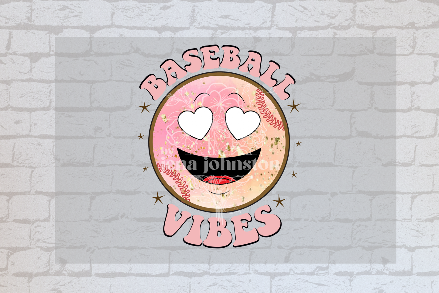 Baseball Vibes w/ Ball- UVDTF