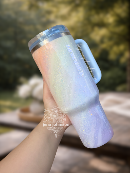 RTS 40oz Rainbow Swirl