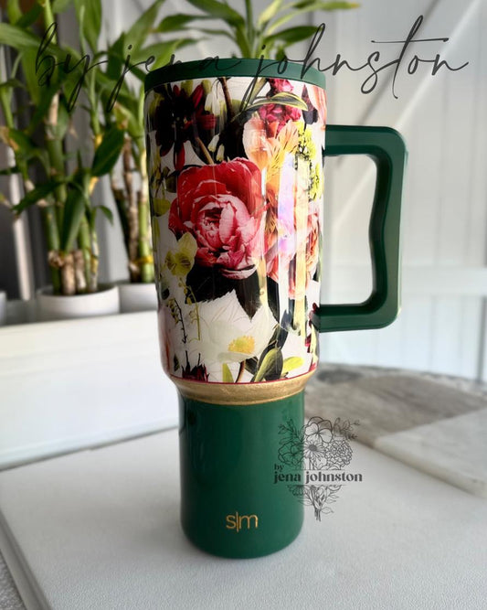 Floral Epoxy Tumbler