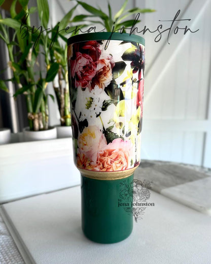 Floral Epoxy Tumbler