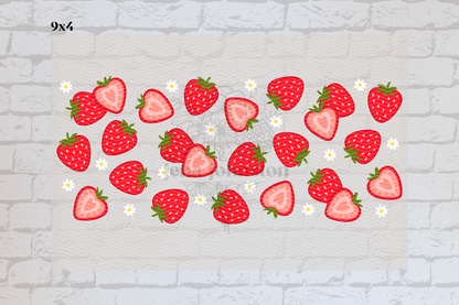 Red Strawberries & Daisies Element Sheet