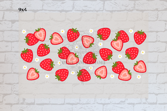 Red Strawberries & Daisies Element Sheet