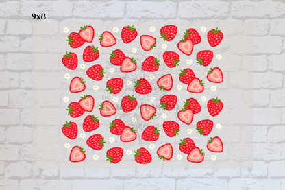 Red Strawberries & Daisies Element Sheet