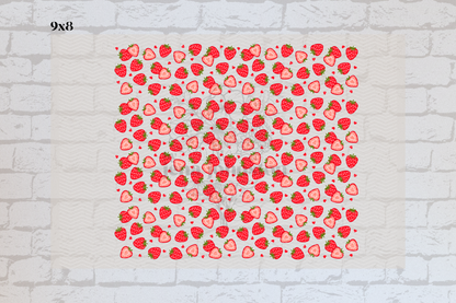Red Strawberries & Hearts Element Sheet