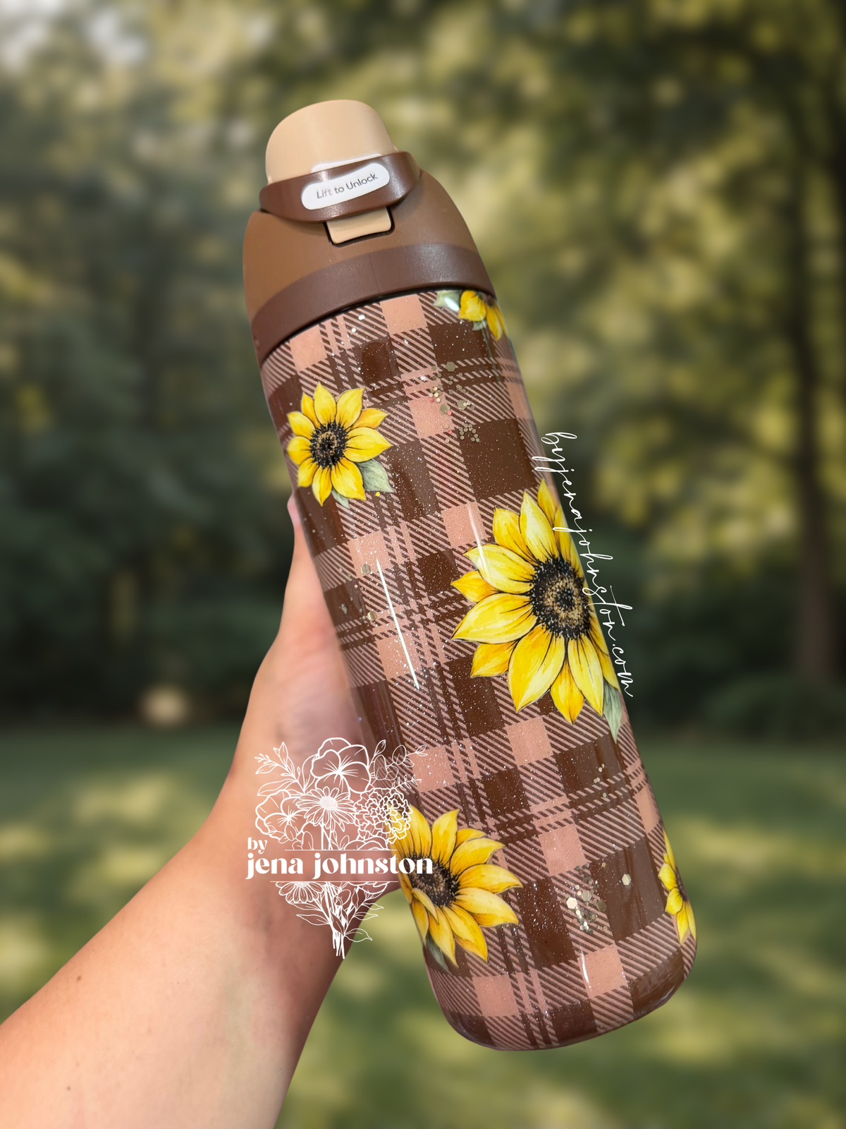 RTS 24oz Plaid Sunflower