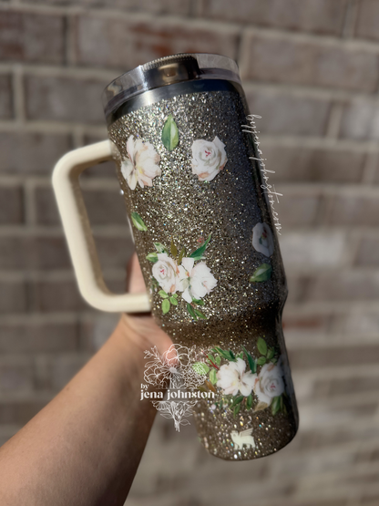 Floral 40oz Stanley Protour