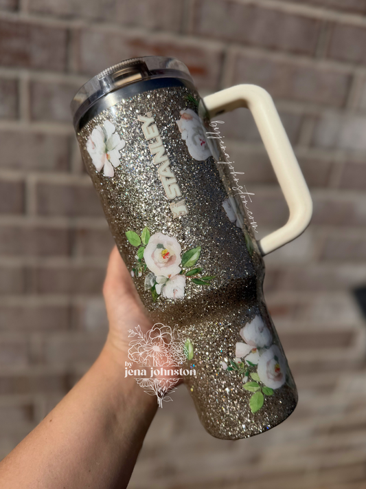 Floral 40oz Stanley Protour