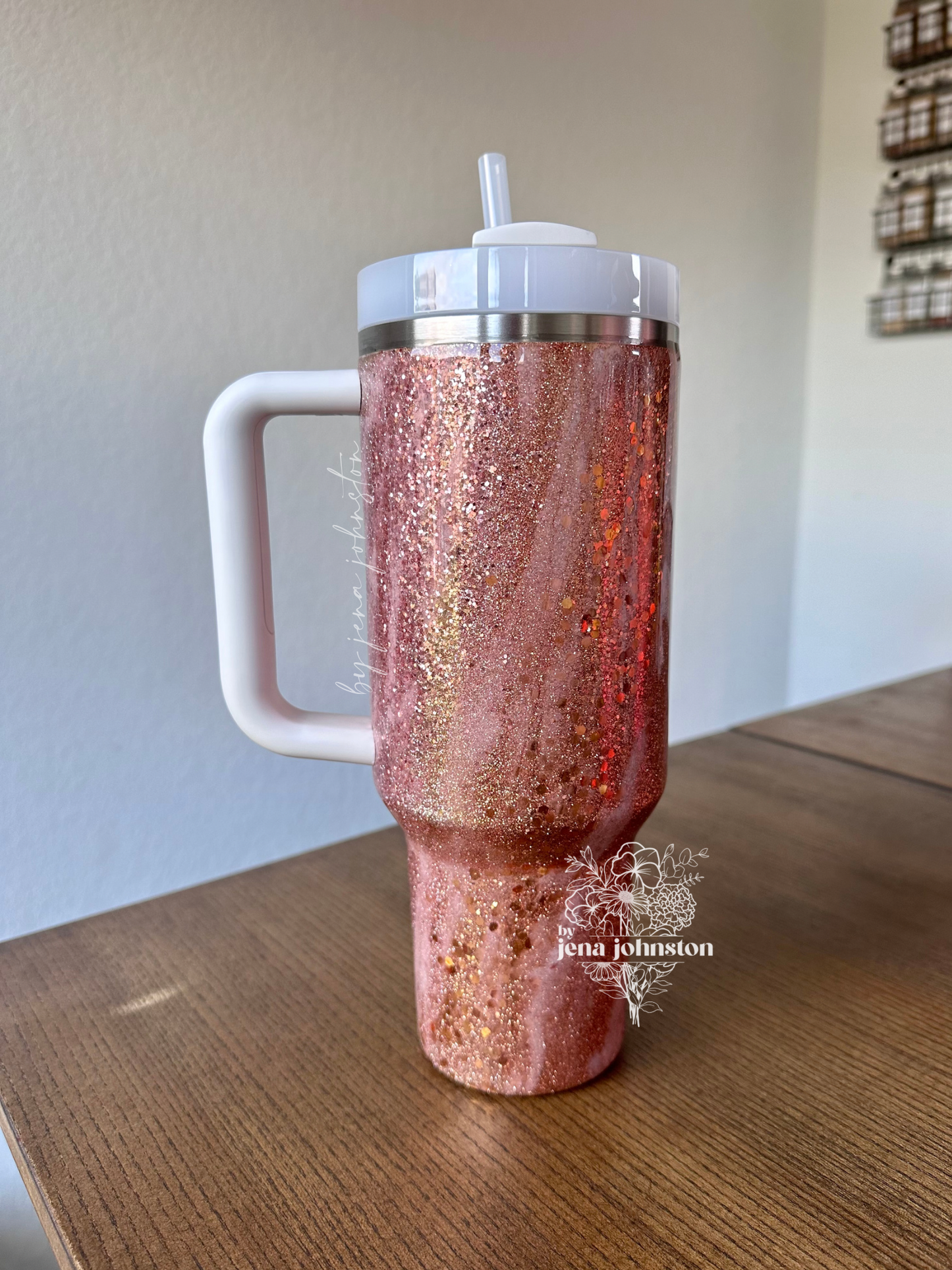 Rose Gold, Gold, & Copper Milky Way Epoxy Tumbler