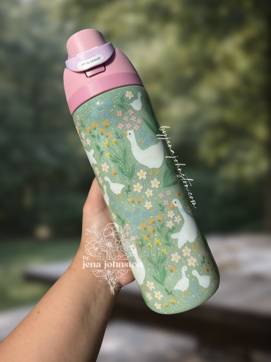 Floral Geese