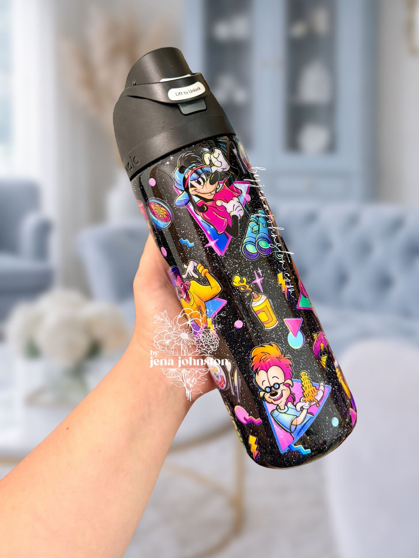 RTS Goofy - black holo glitter