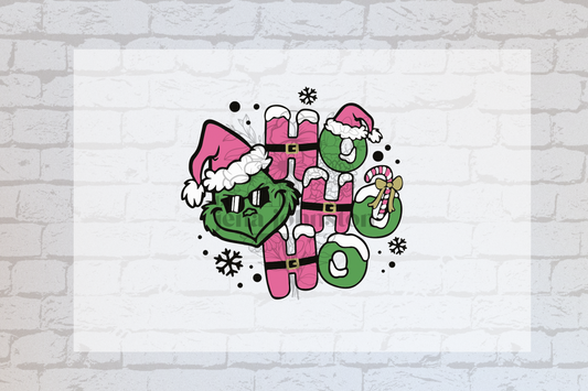 Grinch HoHoHo Pink