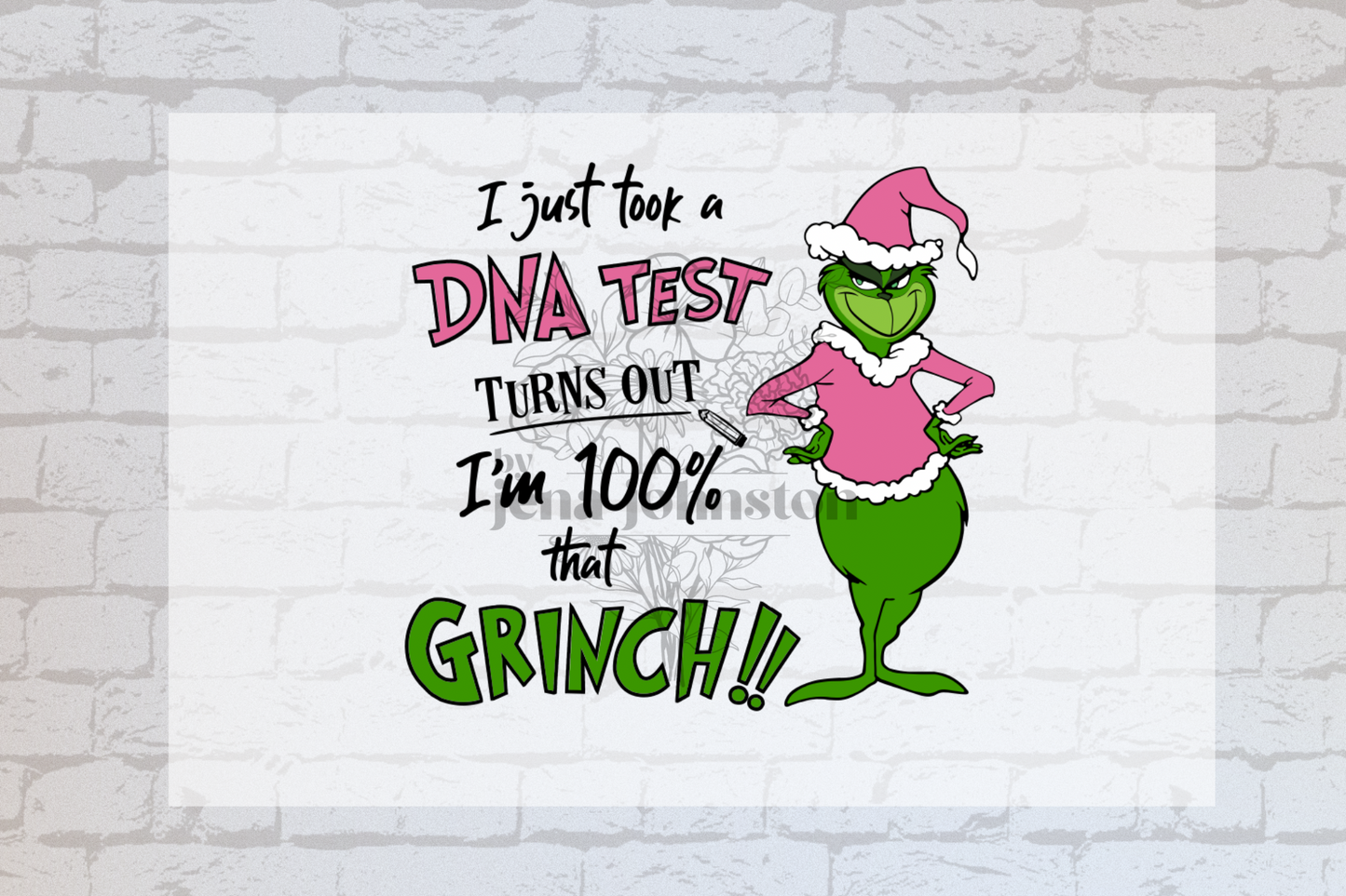 Grinch DNA test Pink