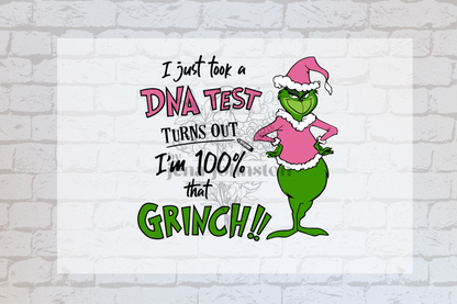 Grinch DNA test Pink